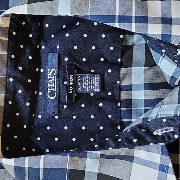 Ralph Lauren Chaps Blue Plaid Oxford. Size XL - Picture 4 of 4